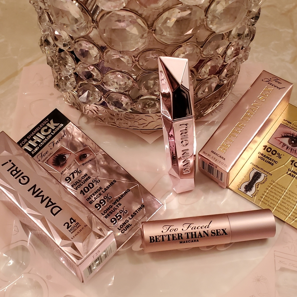 Too Faced Travel Mascara Bundle Both New